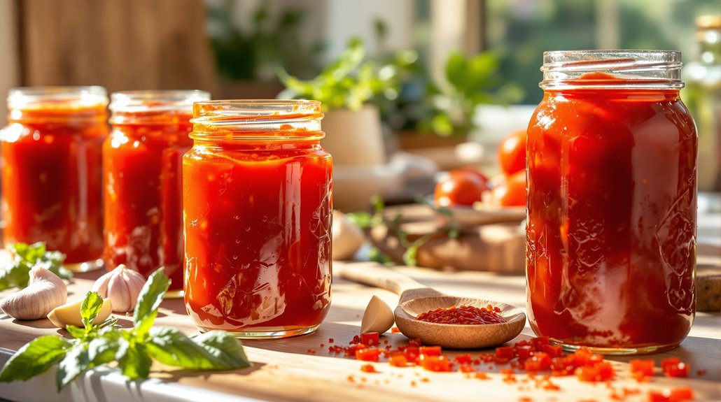 préservation de la sauce tomate maison