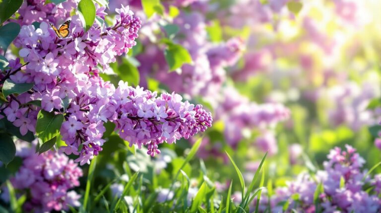mettre en valeur le jardin avec des lilas