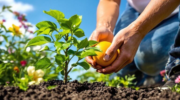 plantation d'un agrume exotique