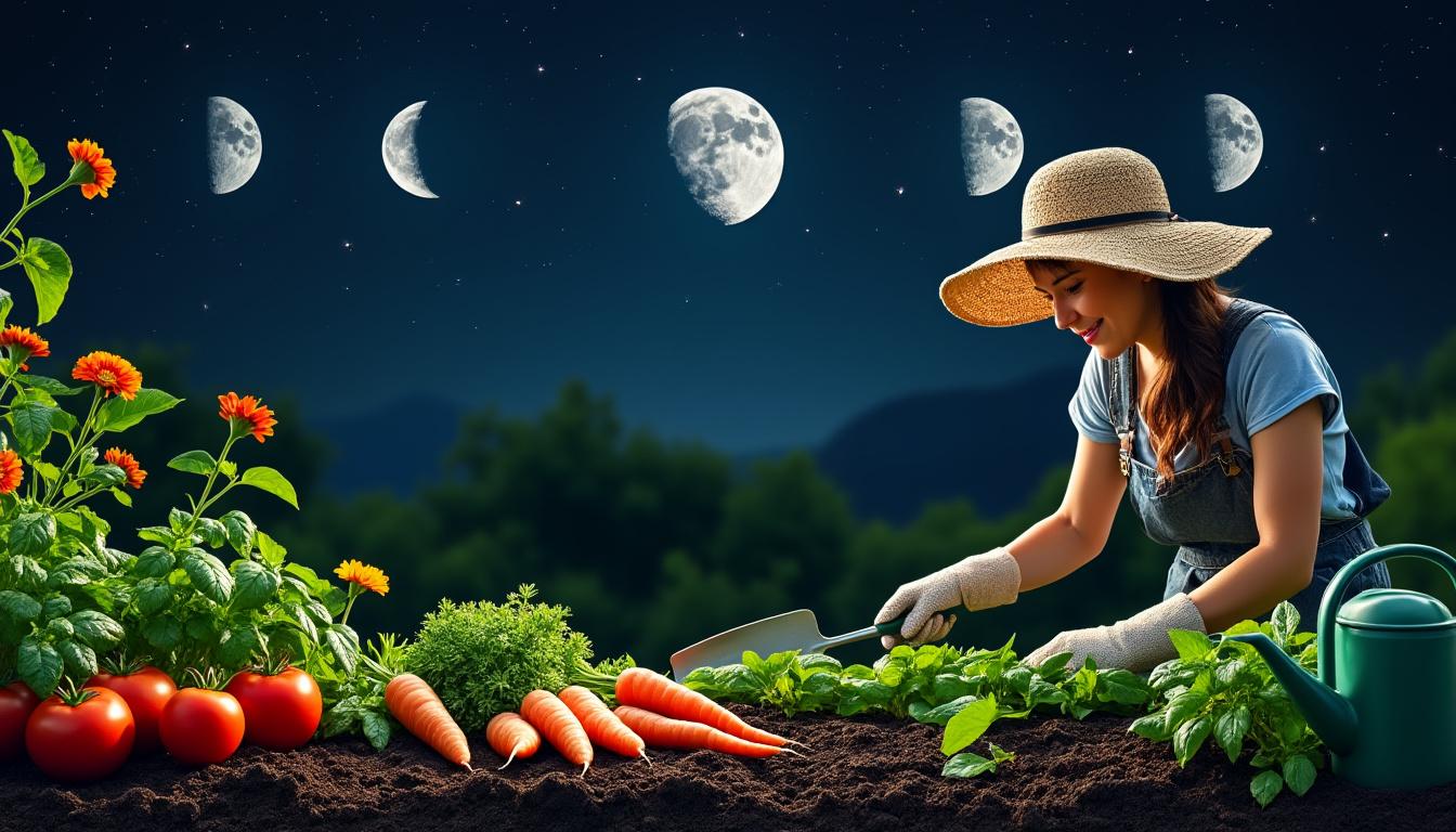 découvrez comment planter et entretenir votre jardin en suivant les phases de la lune pour optimiser la croissance de vos plantes et obtenir un potager florissant toute l'année.