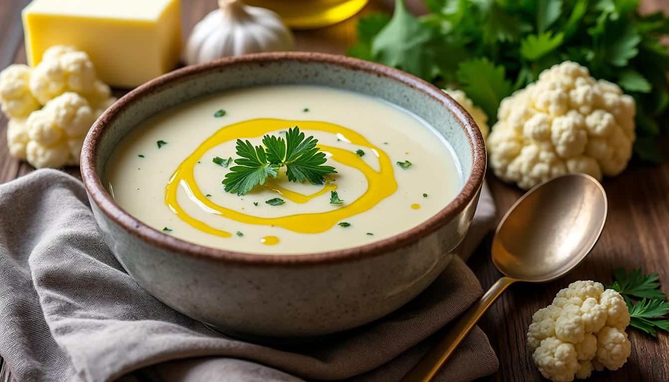 découvrez notre recette facile de potage au chou-fleur, accompagnée de conseils pratiques pour réussir un velouté savoureux et réconfortant à chaque fois.