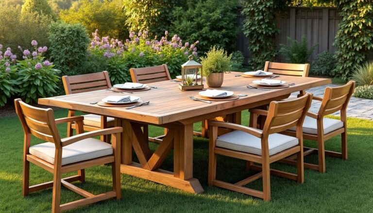 découvrez nos conseils pour choisir la meilleure table de jardin en bois, alliant esthétique, durabilité et confort, parfaite pour embellir votre espace extérieur.